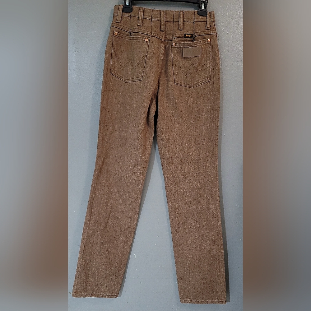 Wrangler Vintage Cowboy Cut 936 Slim Fit Denim Jeans 28x30 Brown 100% Cotton NWT